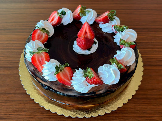 Strawberry & Chocolate Truffle Cake